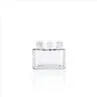 3oz Square Clear Child Resistant Safe Jar