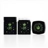 40g60g80g100g Square Black Child Resistant Glass Jar