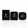 40g60g80g100g Square Black Child Resistant Glass Jar