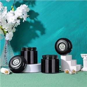4oz Black Ultraviolet Glass Storage Jar