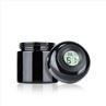 4oz Black Ultraviolet Glass Storage Jar