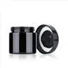 4oz Black Ultraviolet Glass Storage Jar
