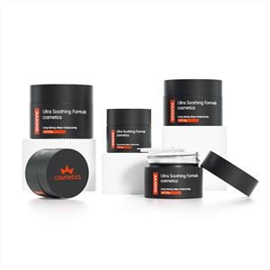50g Black Cosmetic Cream Container Glass Jar With Lid