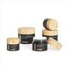 50g Black Cosmetic Cream Container Glass Jar With Lid