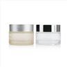 50g Glass Skincare Jars Blue Eye Cream Bottle Container