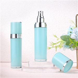 50ml Blue Plastic Foundation Pump Bottles