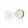 50ml White Plastic Jars With Bamboo Lids Body Cream Jars Wholesale