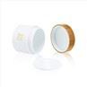 50ml White Plastic Jars With Bamboo Lids Body Cream Jars Wholesale
