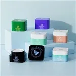 5g 10g Cosmetic Jars Packaging Plastic Square Empty Cream Jars