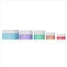 5g 10g Cosmetic Jars Packaging Plastic Square Empty Cream Jars