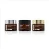 5g 10g Amber Cosmetics Cream Empty Jar 20g 30g 50g Cosmetic Jars With Gold Lids Wholesale