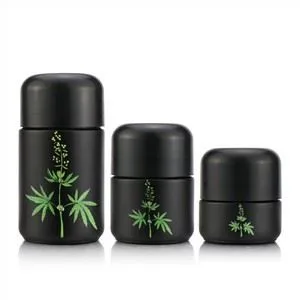 5g 50g 70g 110g Black Smell Proof Jar