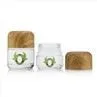 5g 50g Glass Child Proof Jar With Wooden Cap