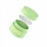 5g Green Plastic Travel Cosmetic Jar Round Face Eye Body Cream Jars Custom