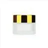 5ml 10ml 15ml Small Cosmetic Glass Jar Cosmetic Cream Jar Container With Metal/Plastic Lids Frosted Glass Jar