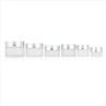 5ml 10ml 15ml Small Cosmetic Glass Jar Cosmetic Cream Jar Container With Metal/Plastic Lids Frosted Glass Jar