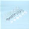 5ml 10ml 15ml Small Cosmetic Glass Jar Cosmetic Cream Jar Container With Metal/Plastic Lids Frosted Glass Jar