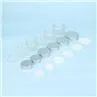 5ml 10ml 15ml Small Cosmetic Glass Jar Cosmetic Cream Jar Container With Metal/Plastic Lids Frosted Glass Jar