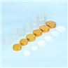 5ml 10ml 15ml Small Cosmetic Glass Jar Cosmetic Cream Jar Container With Metal/Plastic Lids Frosted Glass Jar