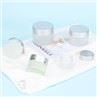 5ml 10ml 15ml Small Cosmetic Glass Jar Cosmetic Cream Jar Container With Metal/Plastic Lids Frosted Glass Jar