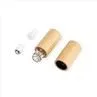 5ML 10ML Glass Roll On Ball Bottles With Bamboo Cap