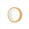 70g Amber Cosmetic Jar With Wooden Lid
