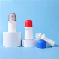 75ml White Plastic Roll On Bottles