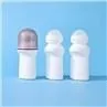 75ml White Plastic Roll On Bottles