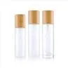 80ml 100ml Bamboo Lotion Bottle Glass Frosted Foundation Bottle
