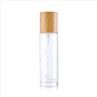 80ml 100ml Bamboo Lotion Bottle Glass Frosted Foundation Bottle
