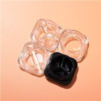 9g Square Child Proof Small Glass Jar