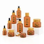 Amber Biodegradable Cosmetic Bottle Packaging