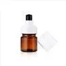 Amber Plastic Refillable Foundation Bottle