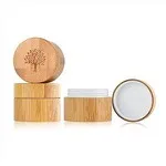 Bamboo Cream Jars 15g 30g Cosmetic Jars With Wooden Lids