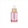 Bamboo Lid 1oz Pink Dropper Bottles