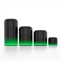 Black Glass CRC Jar With Child Proof Cap