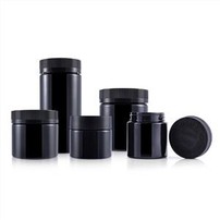 Black PET Plastic Child Resistant Jar Storage Jar 90ml 260ml