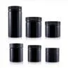 Black PET Plastic Child Resistant Jar Storage Jar 90ml 260ml