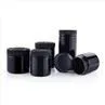 Black PET Plastic Child Resistant Jar Storage Jar 90ml 260ml