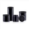 Black PET Plastic Child Resistant Jar Storage Jar 90ml 260ml