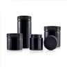 Black PET Plastic Child Resistant Jar Storage Jar 90ml 260ml