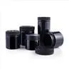 Black Plastic Jar With Child Safety Cap 90ml 140ml 160ml