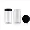 Black Plastic Medicine Bottle With Childproof Cap