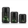 Black Round Child Resistant Glass Jars