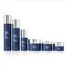 Blue Glass Empty Cosmetic Bottle Set