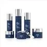Blue Glass Empty Cosmetic Bottle Set