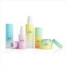 Clear Frosted Skincare Cosmetics Set Cream Glass Bottles And Jars