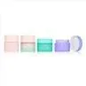Colored Frosted 50ml Glass Cream Jar