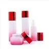 Square Cosmetic Cream Packaging Glass Bottle Skincare Container