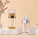 Double Tube Electroplated Plastic Lotion Bottle